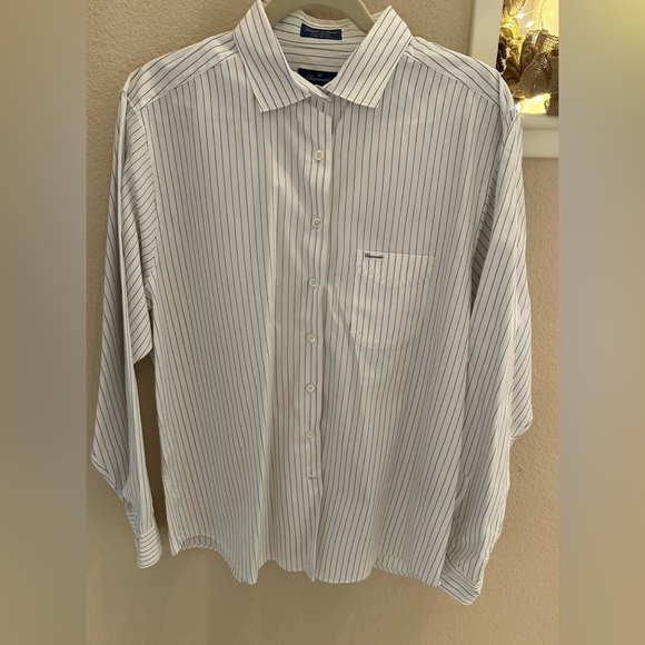 Faconnable women’s Black and White Striped Shirt - Picture 1 of 7